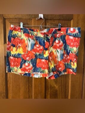 MERONA Women’s Sz 18 Colorful Chino Shorts 100% Cotton